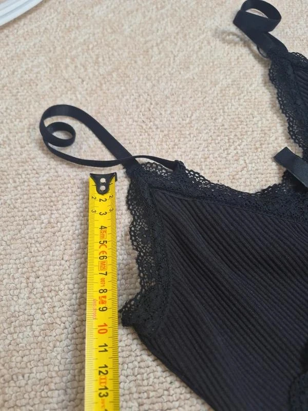 H&M Divided Robe moulante noire dentelle XS – photo 7